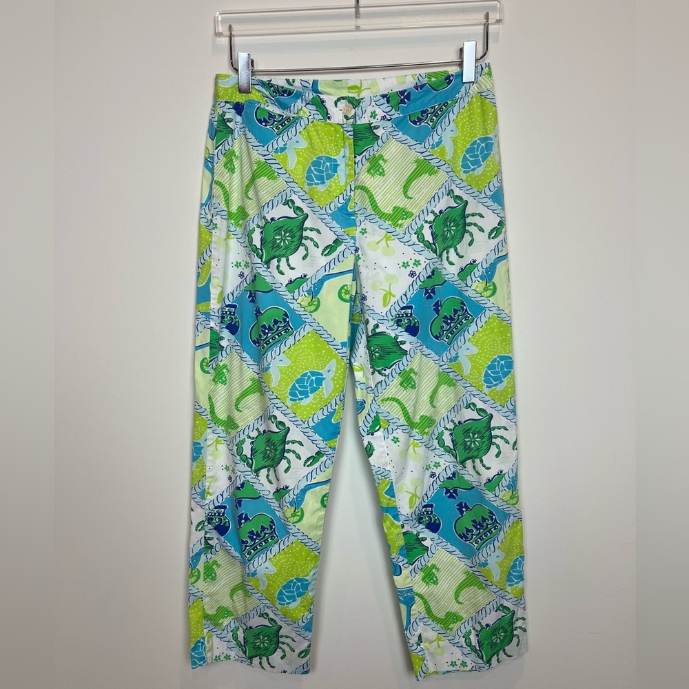 VINTAGE LILLY PULITZER LIZA CAPRI PANTS Sz 6